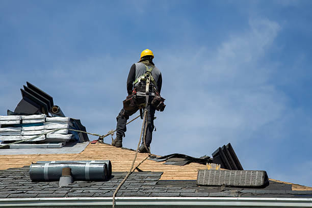 Professional Roofing technician working in Charlotte, NC